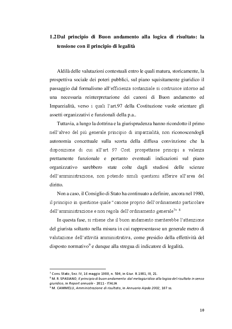 Anteprima della tesi: Amministrazione di risultato: prospettive e profili attuativi, Pagina 7