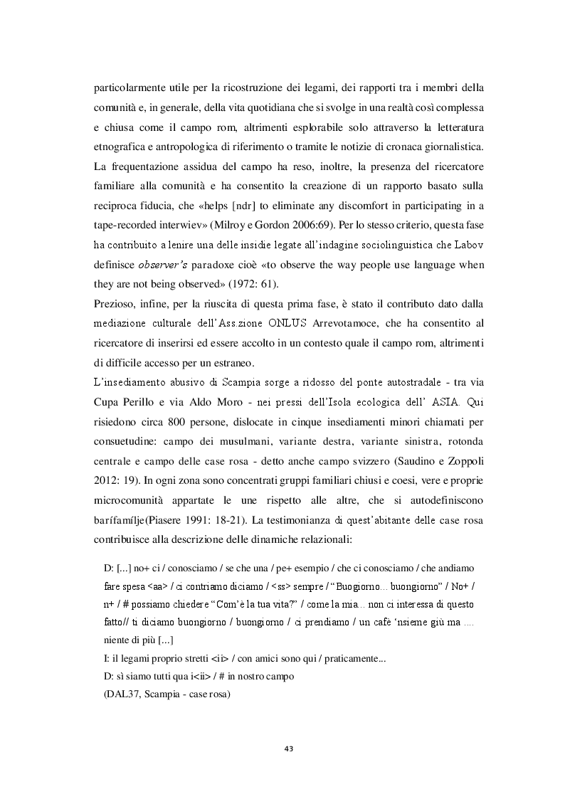 Anteprima della tesi: Aspetti morfosintattici dell'italiano L2 di madrelingua romanès, Pagina 3