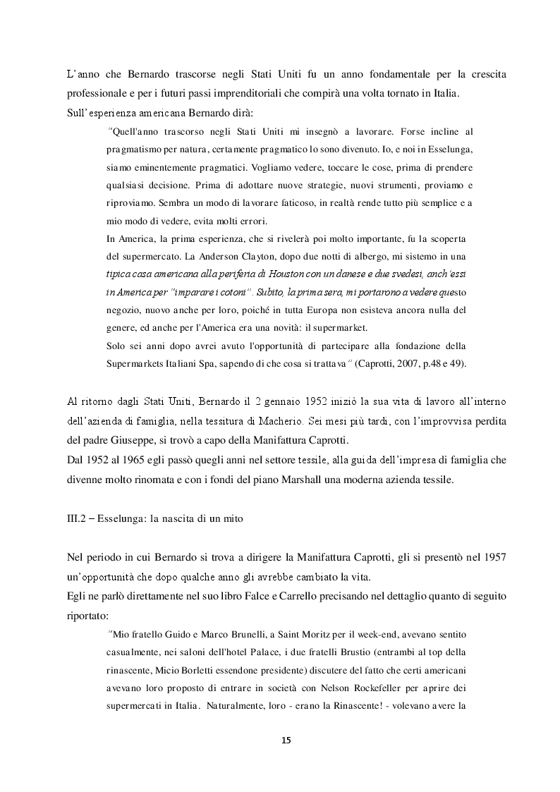 Estratto dalla tesi: Competere in un Oceano Rosso: il caso Esselunga