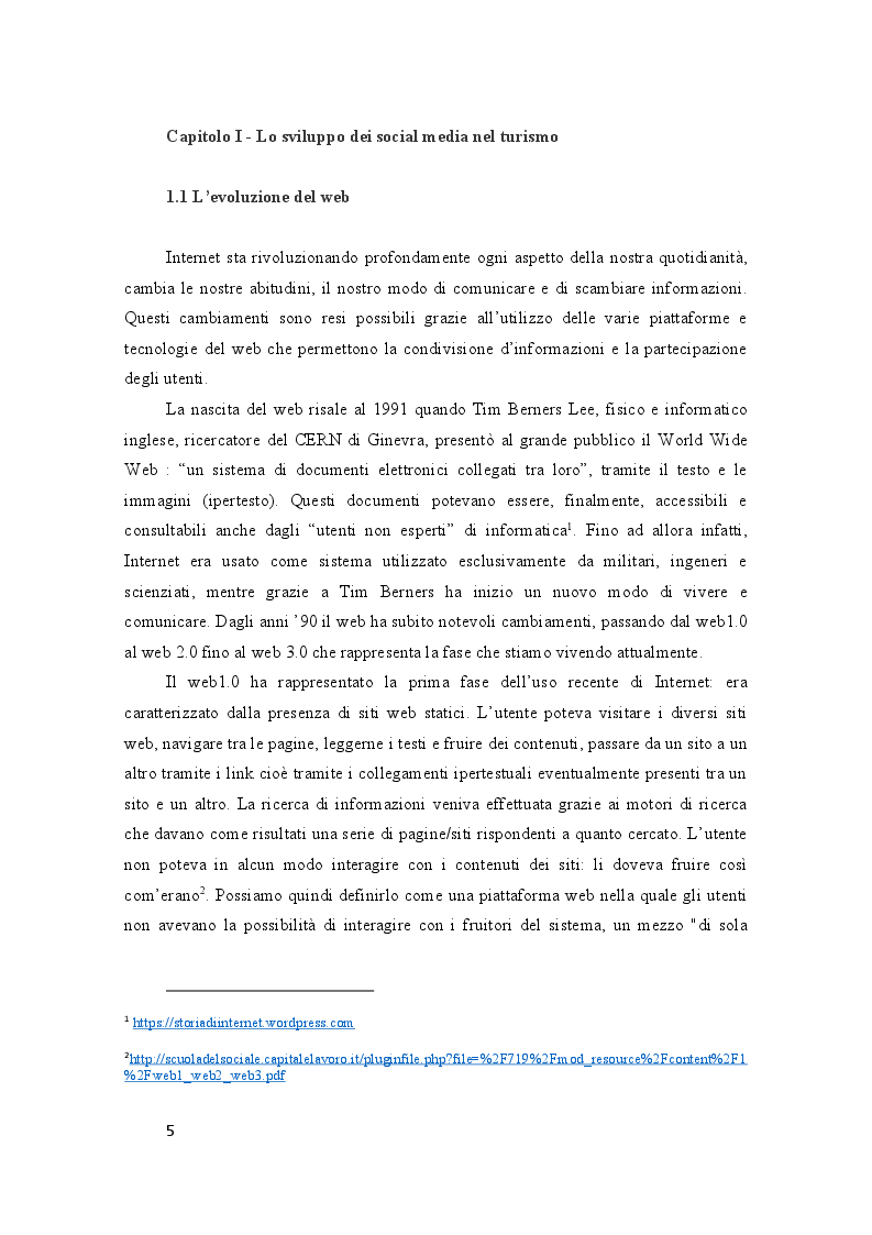 Anteprima della tesi: Turismo Digitale: il viaggio ai tempi dei social media, Pagina 3
