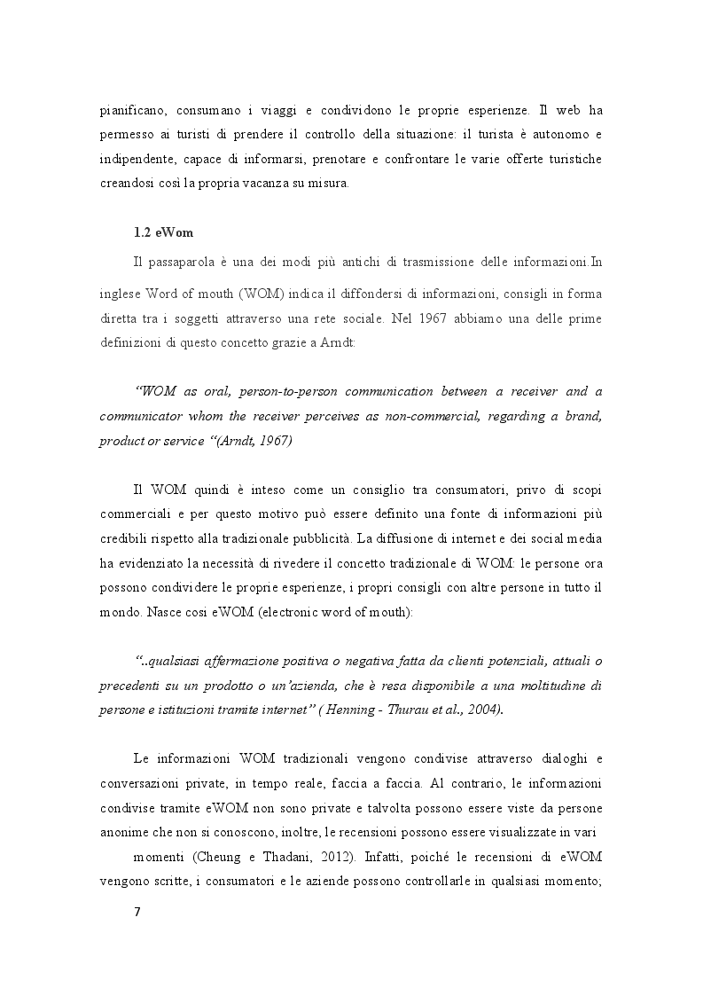Anteprima della tesi: Turismo Digitale: il viaggio ai tempi dei social media, Pagina 5
