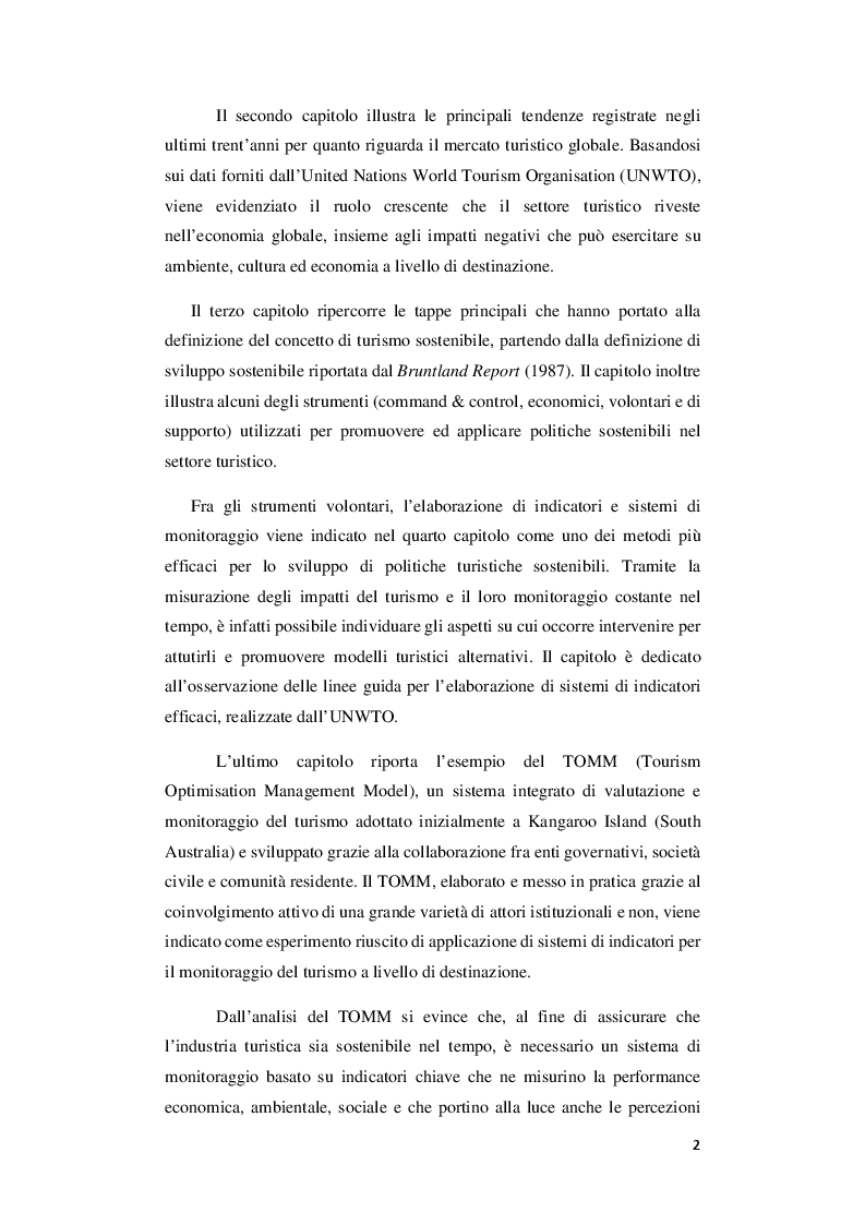 Anteprima della tesi: Turismo sostenibile e performance system: Il Tourism Optimization Management Model, Pagina 3