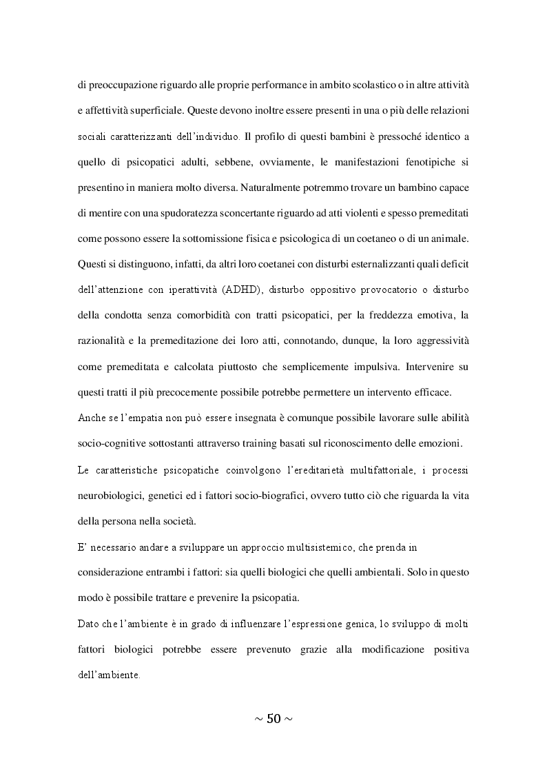 Anteprima della tesi: Il Disturbo Psicopatico di Personalità, Pagina 3