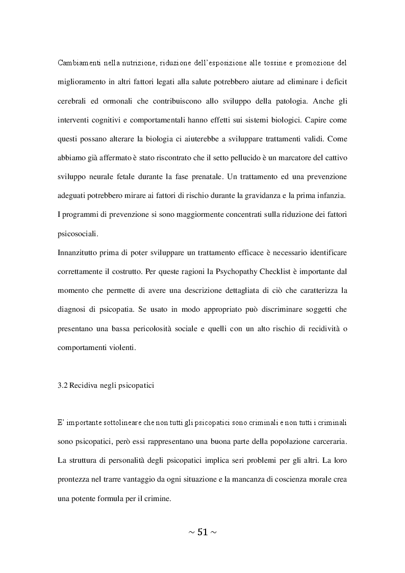 Anteprima della tesi: Il Disturbo Psicopatico di Personalità, Pagina 4