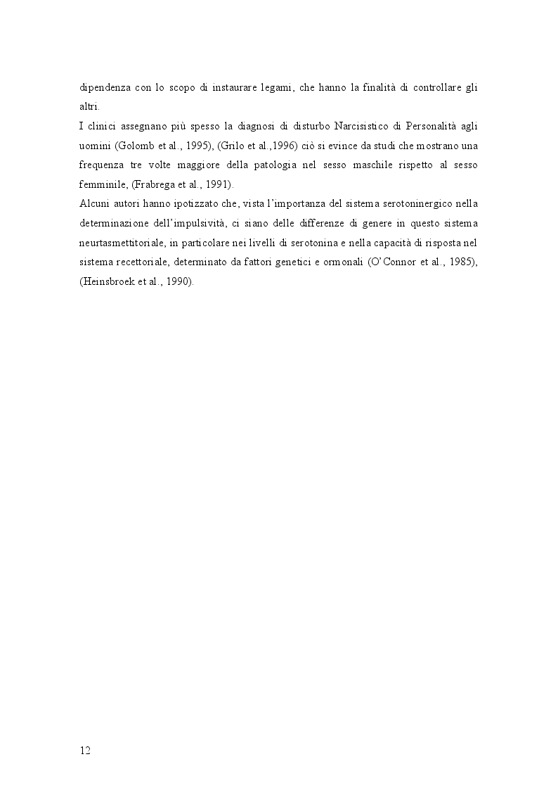 Anteprima della tesi: Genere e disturbi di personalità, Pagina 4
