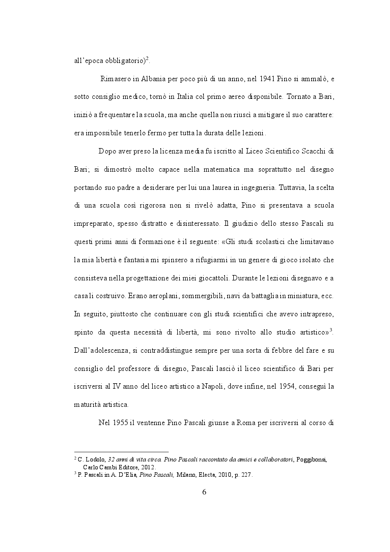 Anteprima della tesi: Pino Pascali. Riflessioni sui quattro anni di attività (1964 - 1968), Pagina 5