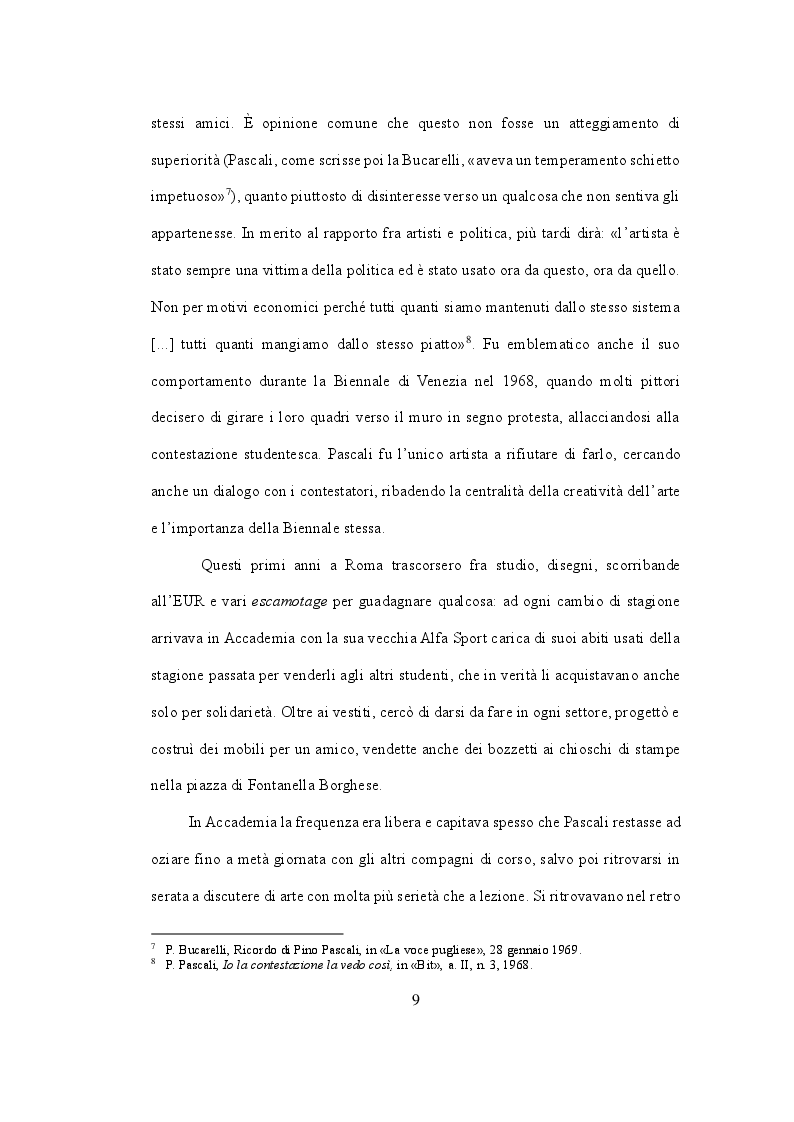 Anteprima della tesi: Pino Pascali. Riflessioni sui quattro anni di attività (1964 - 1968), Pagina 8