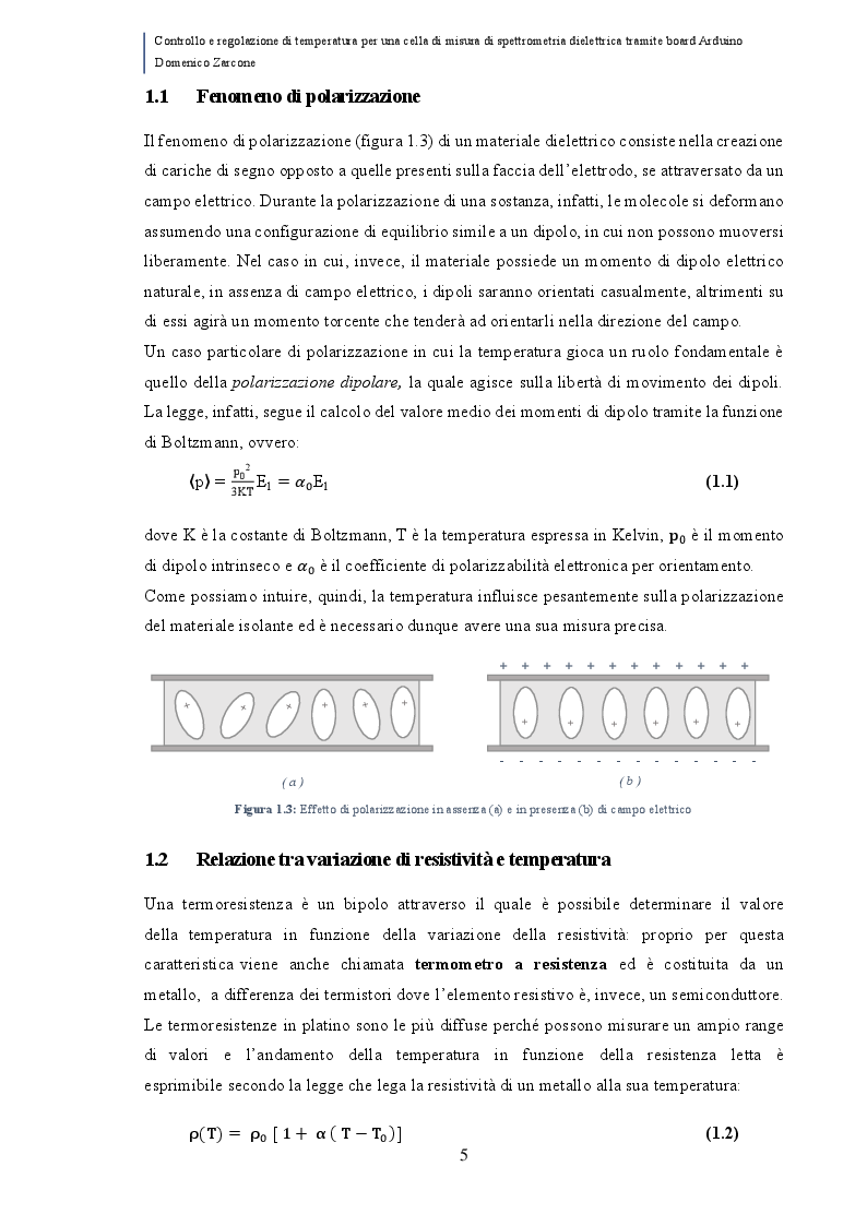 Anteprima della tesi: Controllo e regolazione di temperatura per una cella di misura di spettrometria dielettrica tramite board Arduino, Pagina 4