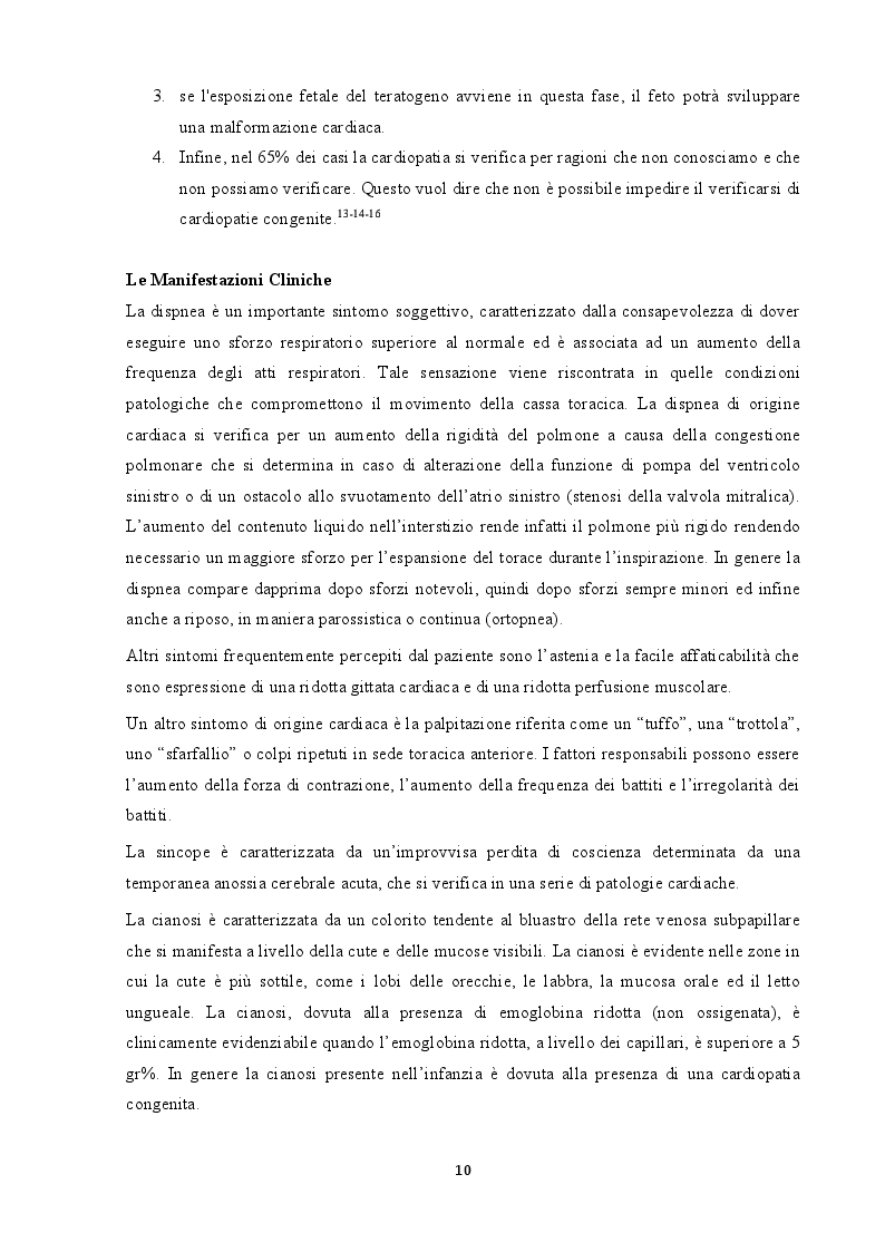 Estratto dalla tesi: Bambino Cardiopatico: proposta di una guida a sostegno dei genitori dalla diagnosi alla cura