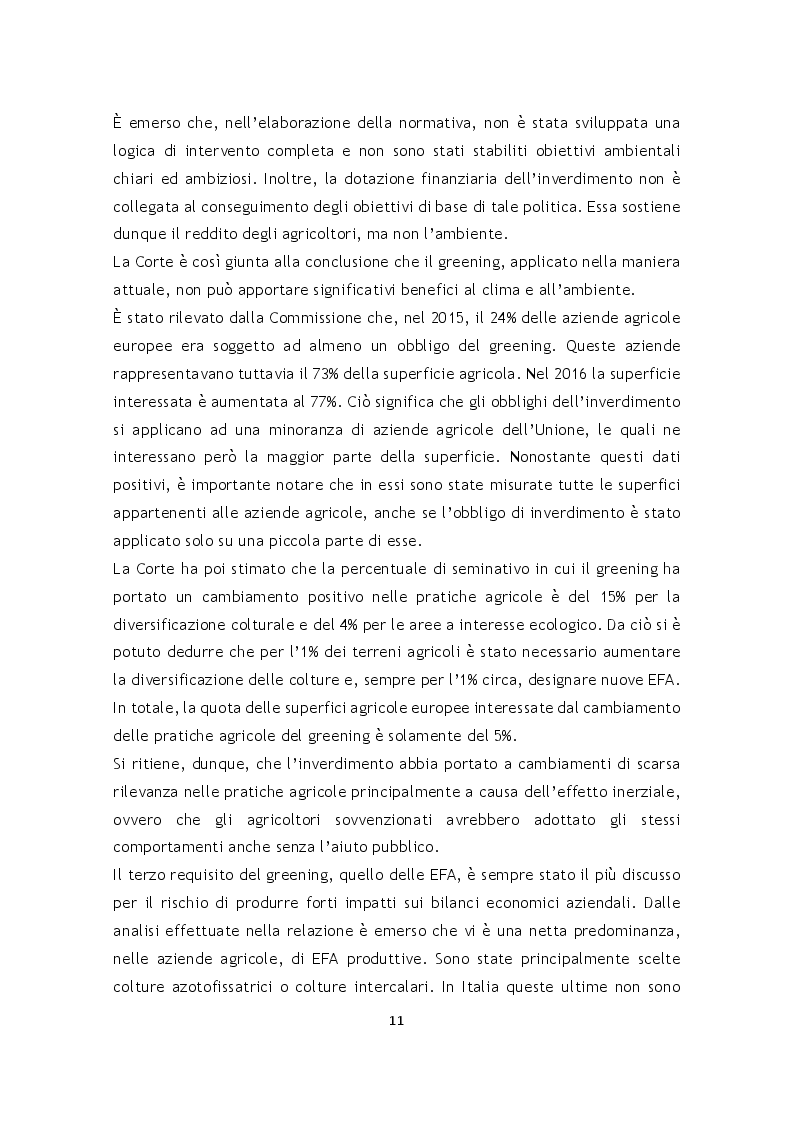 Estratto dalla tesi: L'effetto della riforma Pac 2014-2020 sulle superfici agrarie in Italia