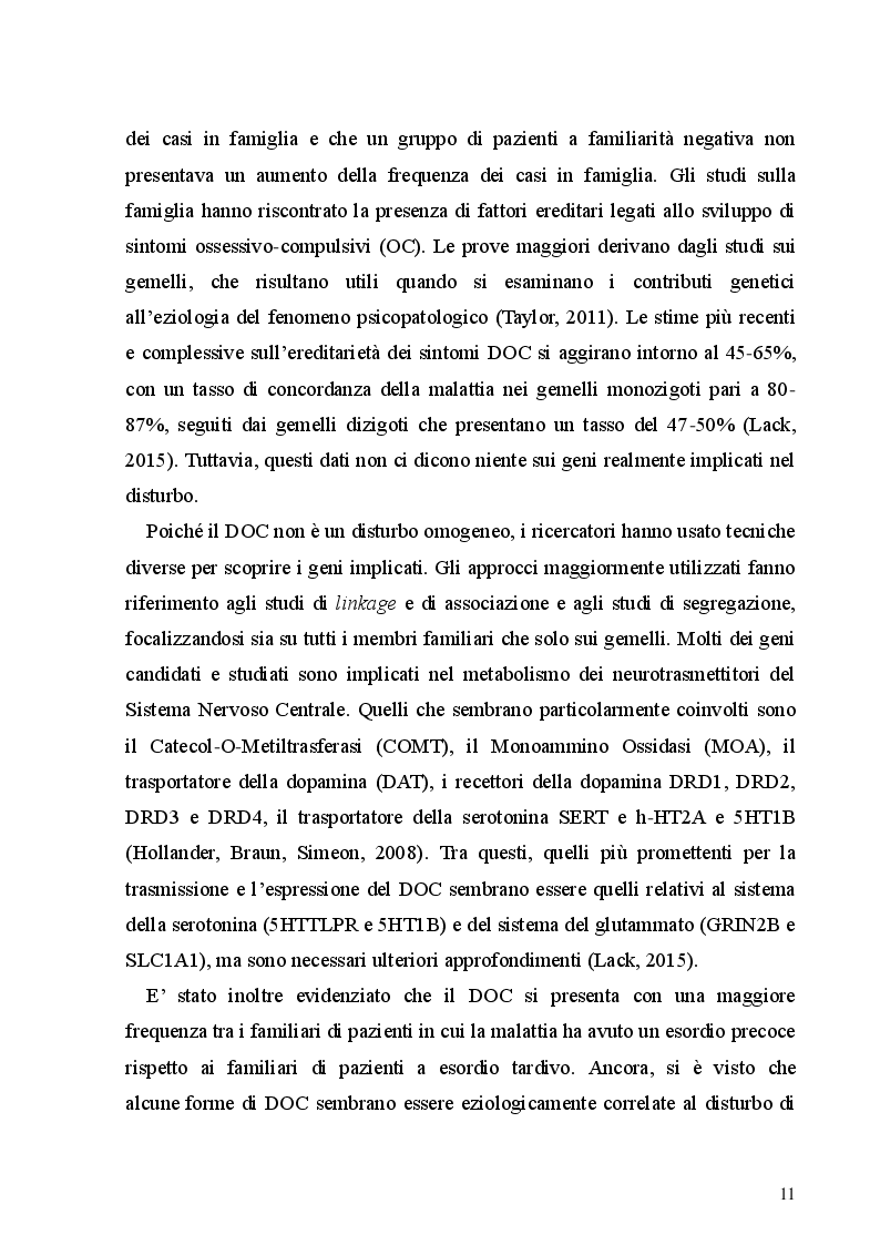 Estratto dalla tesi: Le preoccupazioni ossessive nelle relazioni amorose: uno studio preliminare sulle proprietà psicometriche del Partner Related Obsessive Compulsive Symptom Inventory (PROCSI) e del Relationship Obsessive Compulsive Inventory (ROCI)