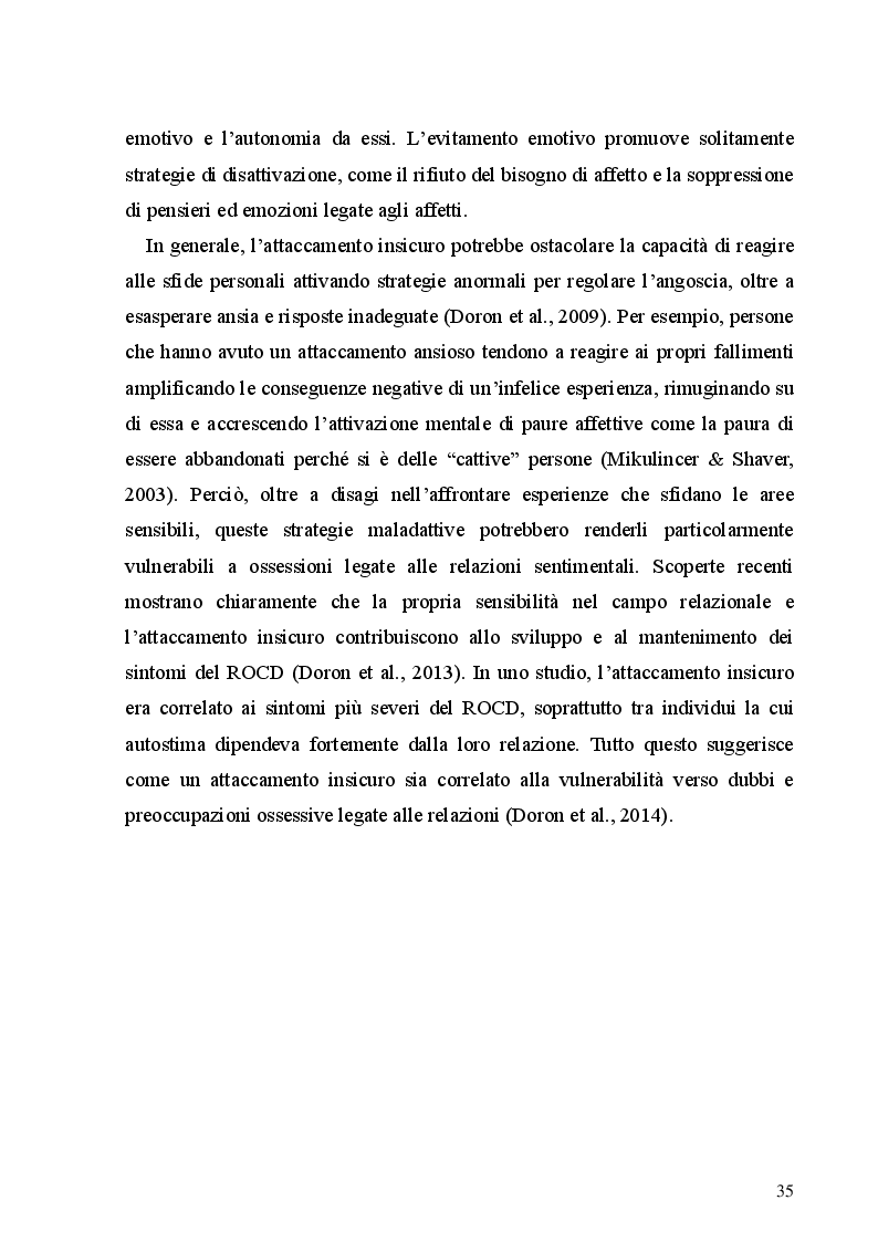 Anteprima della tesi: Le preoccupazioni ossessive nelle relazioni amorose: uno studio preliminare sulle proprietà psicometriche del Partner Related Obsessive Compulsive Symptom Inventory (PROCSI) e del Relationship Obsessive Compulsive Inventory (ROCI), Pagina 3