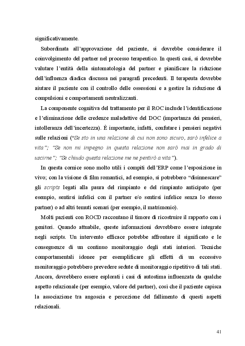 Anteprima della tesi: Le preoccupazioni ossessive nelle relazioni amorose: uno studio preliminare sulle proprietà psicometriche del Partner Related Obsessive Compulsive Symptom Inventory (PROCSI) e del Relationship Obsessive Compulsive Inventory (ROCI), Pagina 9