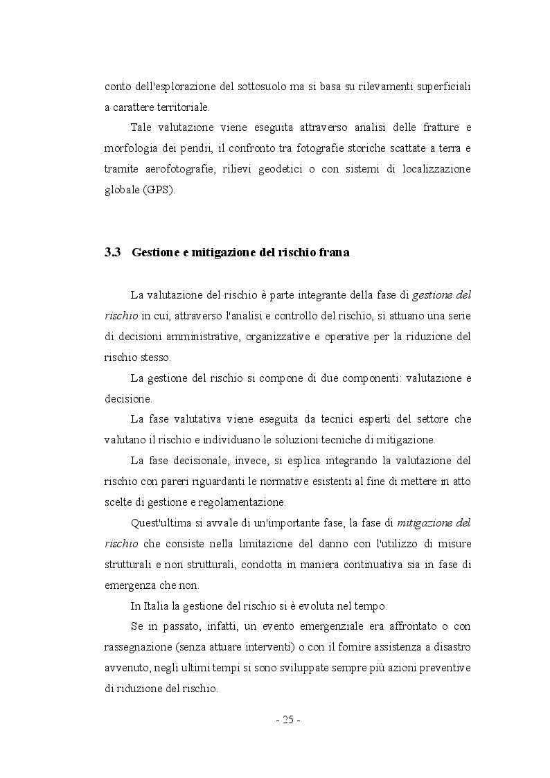 Estratto dalla tesi: Fenomeni franosi: dall'analisi alla stabilizzazione
