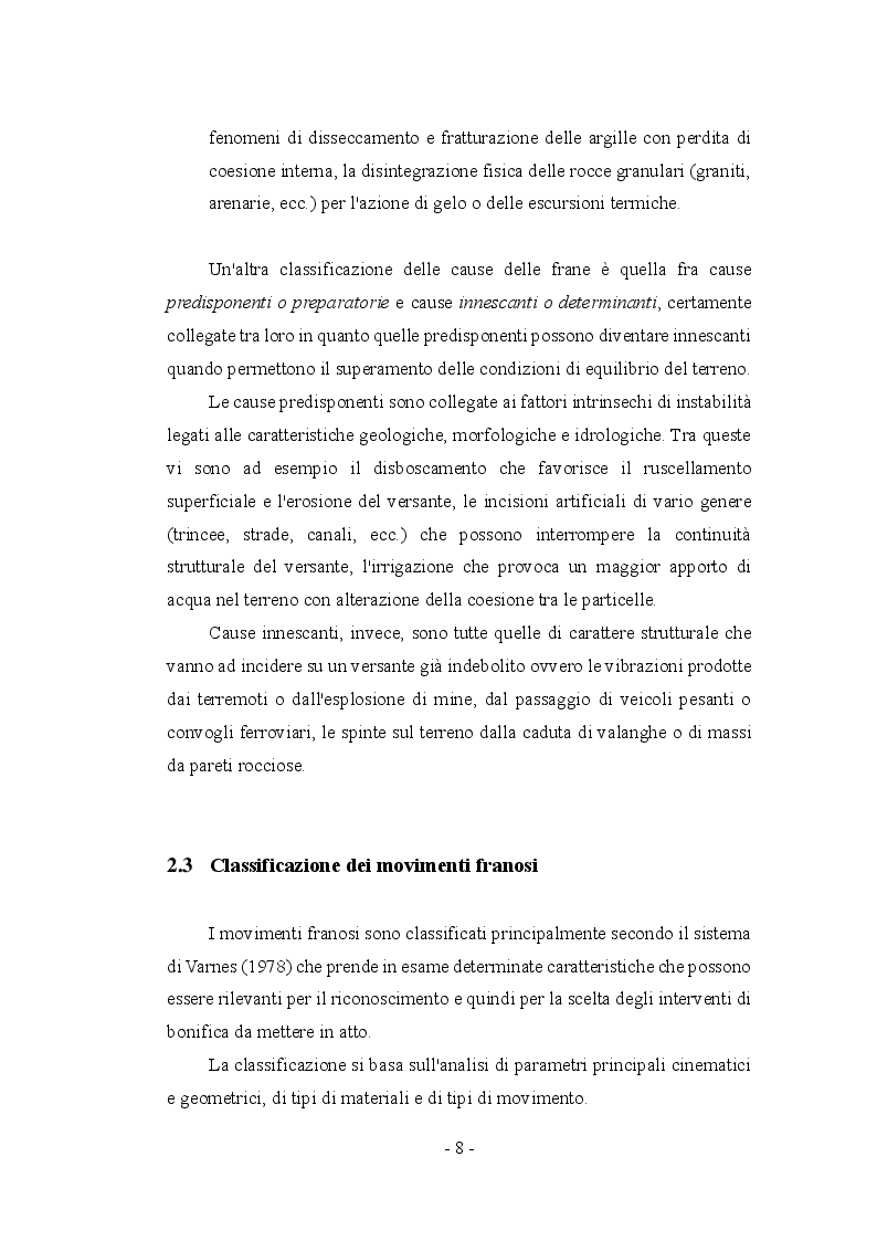 Anteprima della tesi: Fenomeni franosi: dall'analisi alla stabilizzazione, Pagina 5