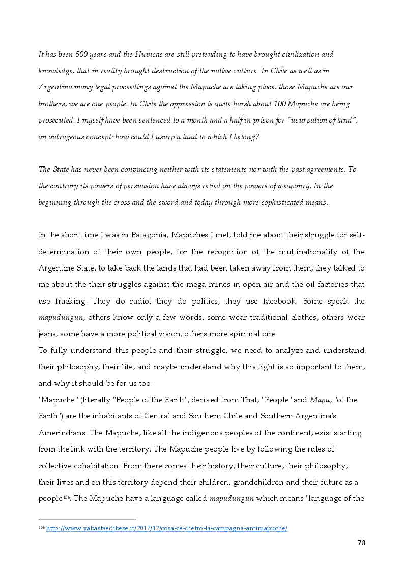 Anteprima della tesi: The Rights of Indigenous Peoples: Mapuche case, Pagina 4