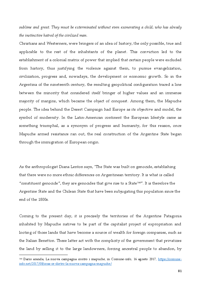 Anteprima della tesi: The Rights of Indigenous Peoples: Mapuche case, Pagina 7