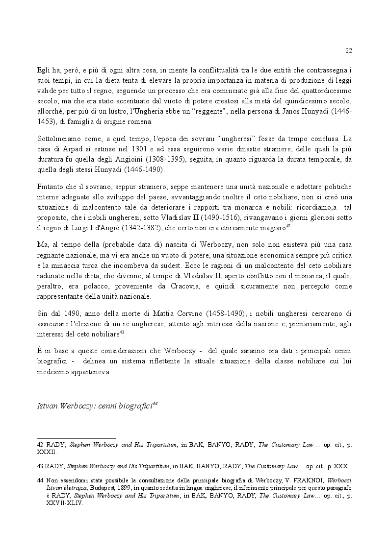 Estratto dalla tesi: Famiglia e Successioni in Ungheria tra tardo Medioevo e prima Età moderna: il Tripartitum di Istvan Werboczy (1517)