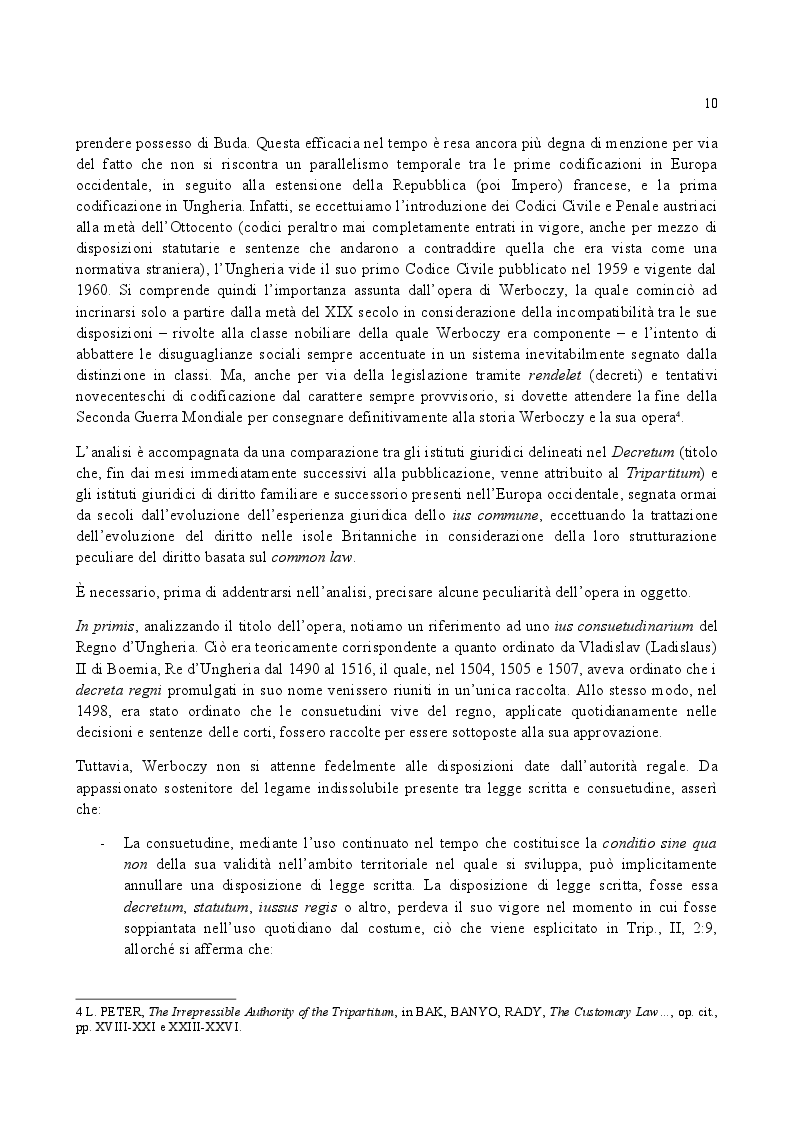 Anteprima della tesi: Famiglia e Successioni in Ungheria tra tardo Medioevo e prima Età moderna: il Tripartitum di Istvan Werboczy (1517), Pagina 3