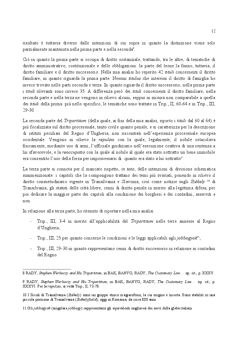 Anteprima della tesi: Famiglia e Successioni in Ungheria tra tardo Medioevo e prima Età moderna: il Tripartitum di Istvan Werboczy (1517), Pagina 5