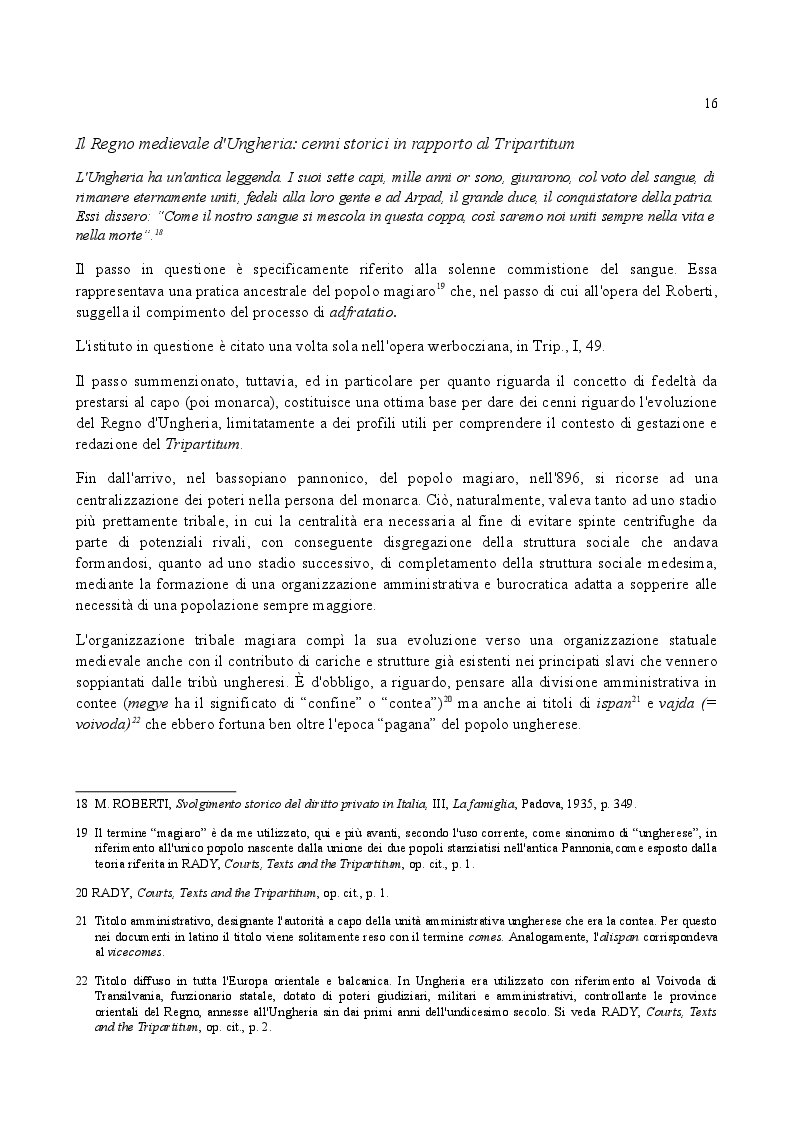 Anteprima della tesi: Famiglia e Successioni in Ungheria tra tardo Medioevo e prima Età moderna: il Tripartitum di Istvan Werboczy (1517), Pagina 9