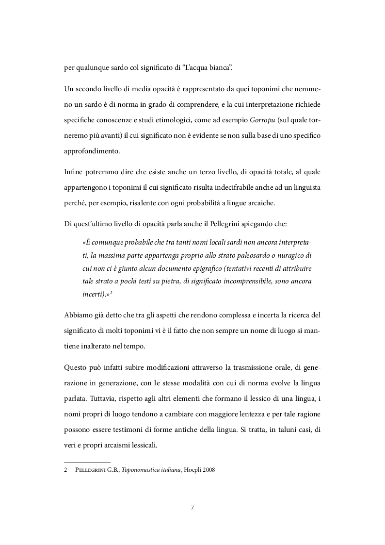 Anteprima della tesi: Il ruolo dei nomi di luogo nel processo di valorizzazione turistica, Pagina 6