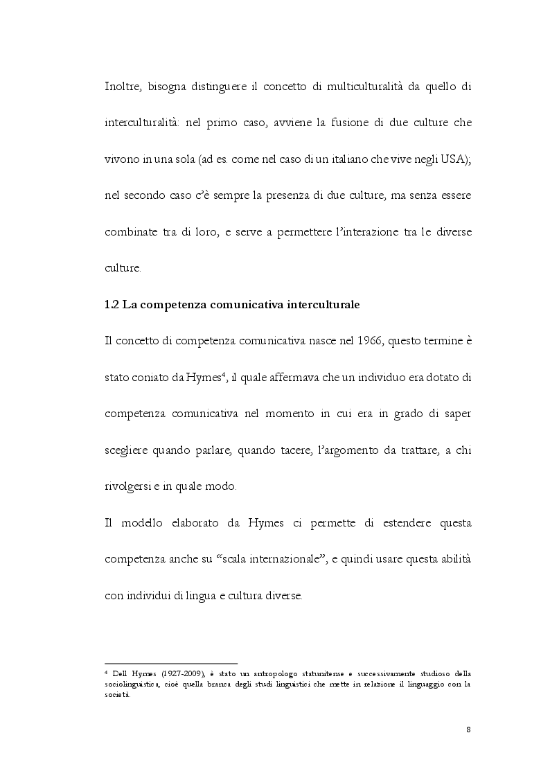Anteprima della tesi: La Comunicazione Interculturale: le difficoltà dell’interprete di trattativa tra prossemica e cinesica, Pagina 9