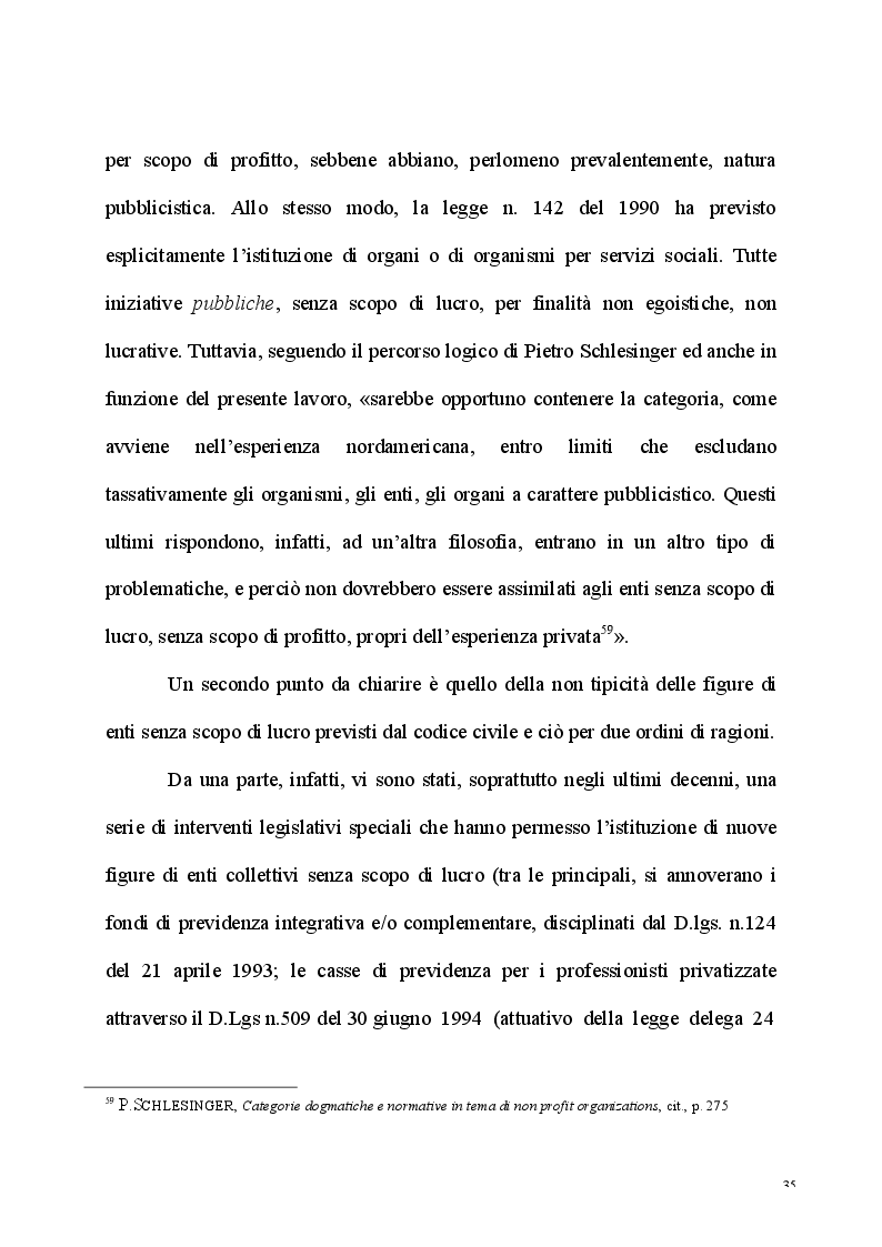 Anteprima della tesi: L'esercizio dell'attività d'impresa da parte delle Associazioni e delle Fondazioni, Pagina 3
