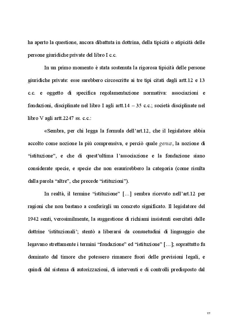 Anteprima della tesi: L'esercizio dell'attività d'impresa da parte delle Associazioni e delle Fondazioni, Pagina 5