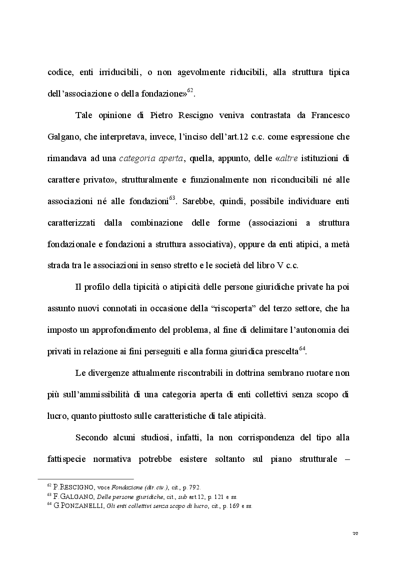 Anteprima della tesi: L'esercizio dell'attività d'impresa da parte delle Associazioni e delle Fondazioni, Pagina 6