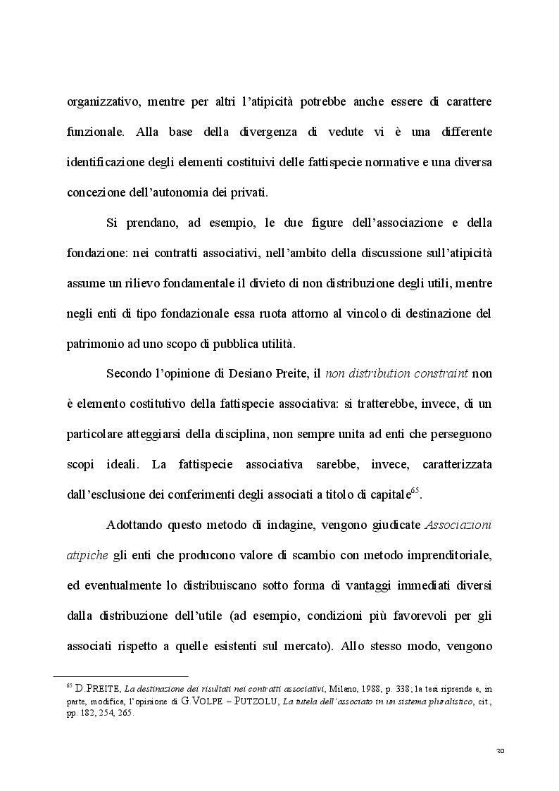 Anteprima della tesi: L'esercizio dell'attività d'impresa da parte delle Associazioni e delle Fondazioni, Pagina 7