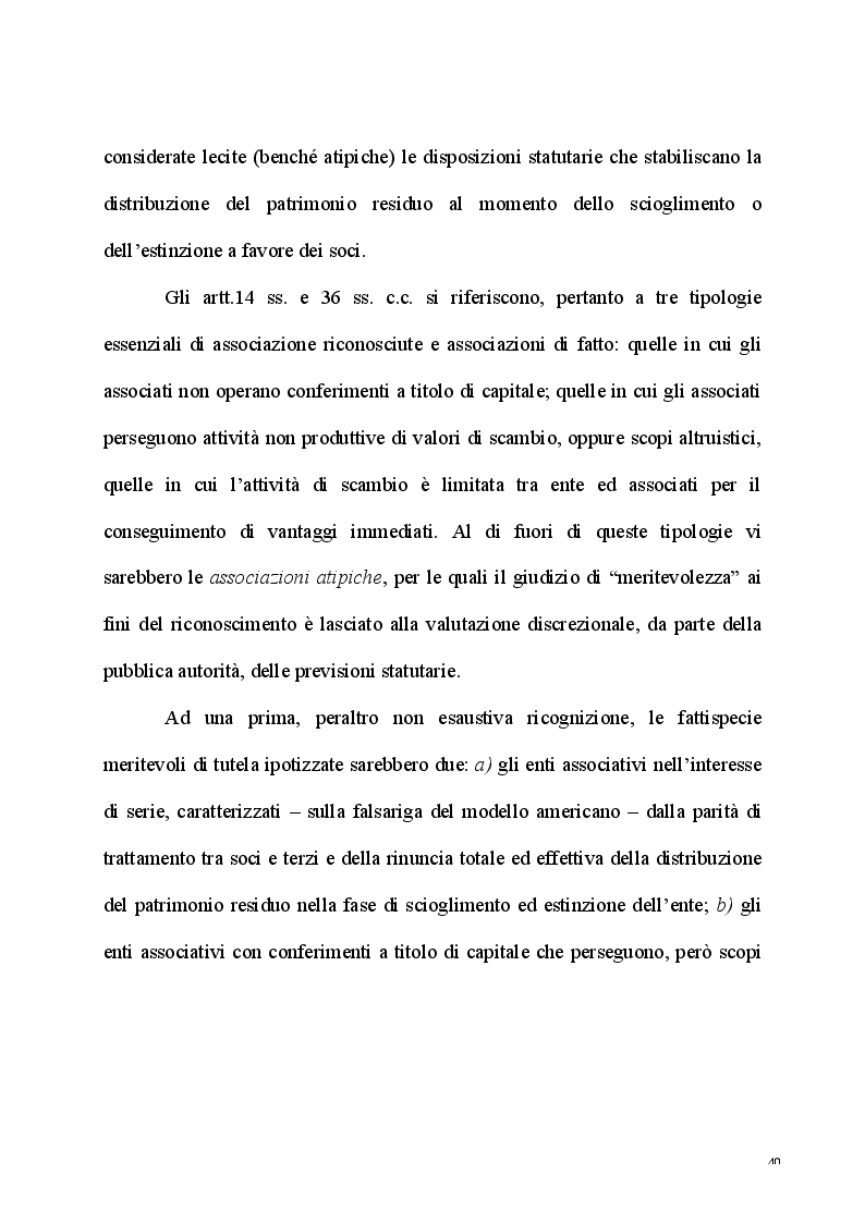 Anteprima della tesi: L'esercizio dell'attività d'impresa da parte delle Associazioni e delle Fondazioni, Pagina 8