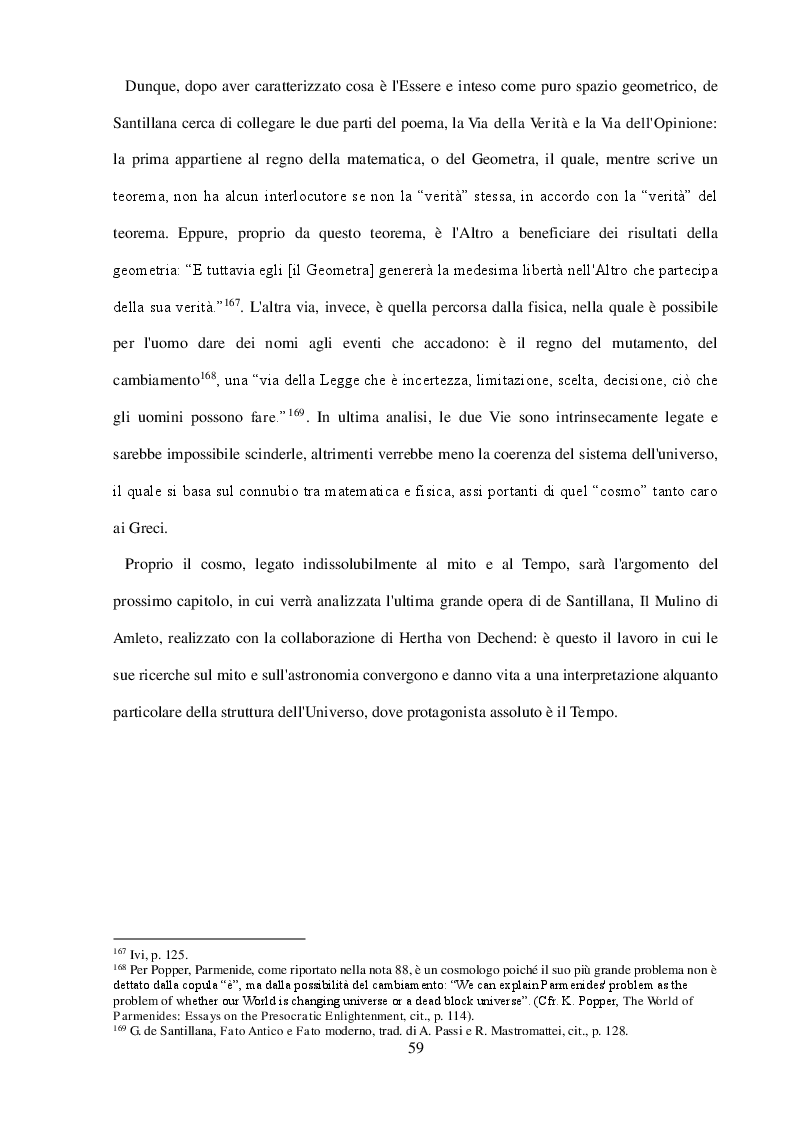 Anteprima della tesi: ''Arte della Fuga'': Scienza e Mito in Giorgio de Santillana, Pagina 6