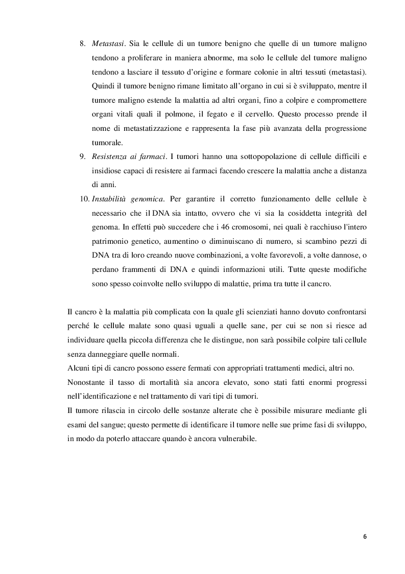 Anteprima della tesi: Valutazione e dosaggio immunometrico dei markers tumorali, Pagina 5