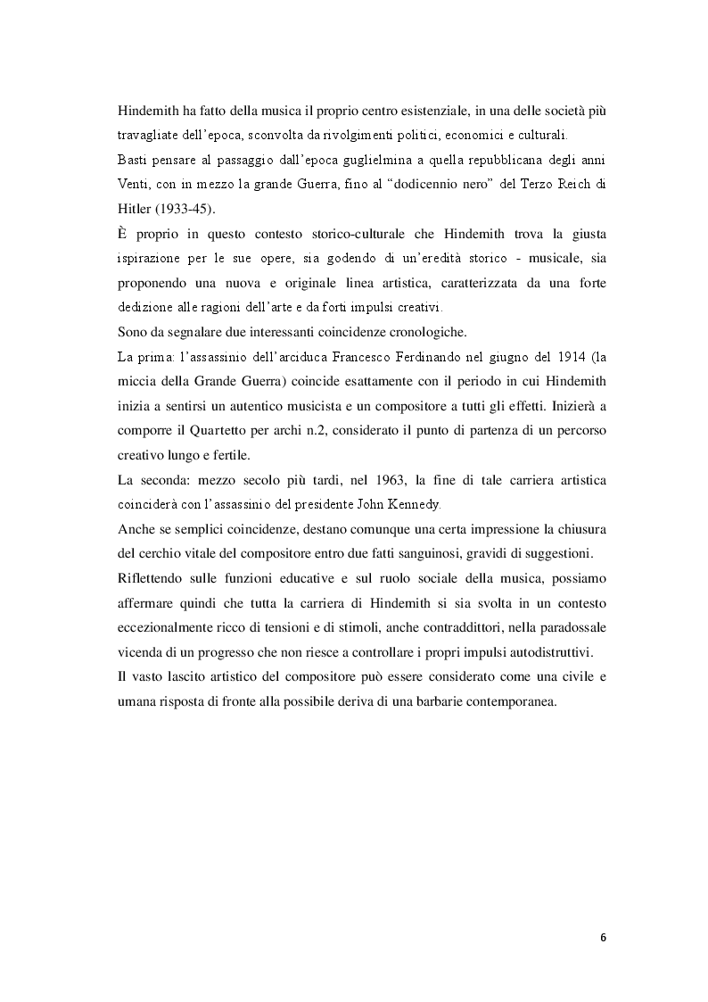 Anteprima della tesi: P. Hindemith: l’eclettismo irriverente degli Anni Venti. Rifondazione armonica e sguardo al passato nel Terzo Reich, Pagina 4