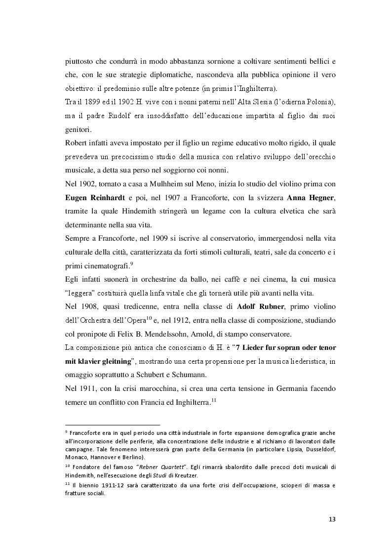 Anteprima della tesi: P. Hindemith: l’eclettismo irriverente degli Anni Venti. Rifondazione armonica e sguardo al passato nel Terzo Reich, Pagina 6