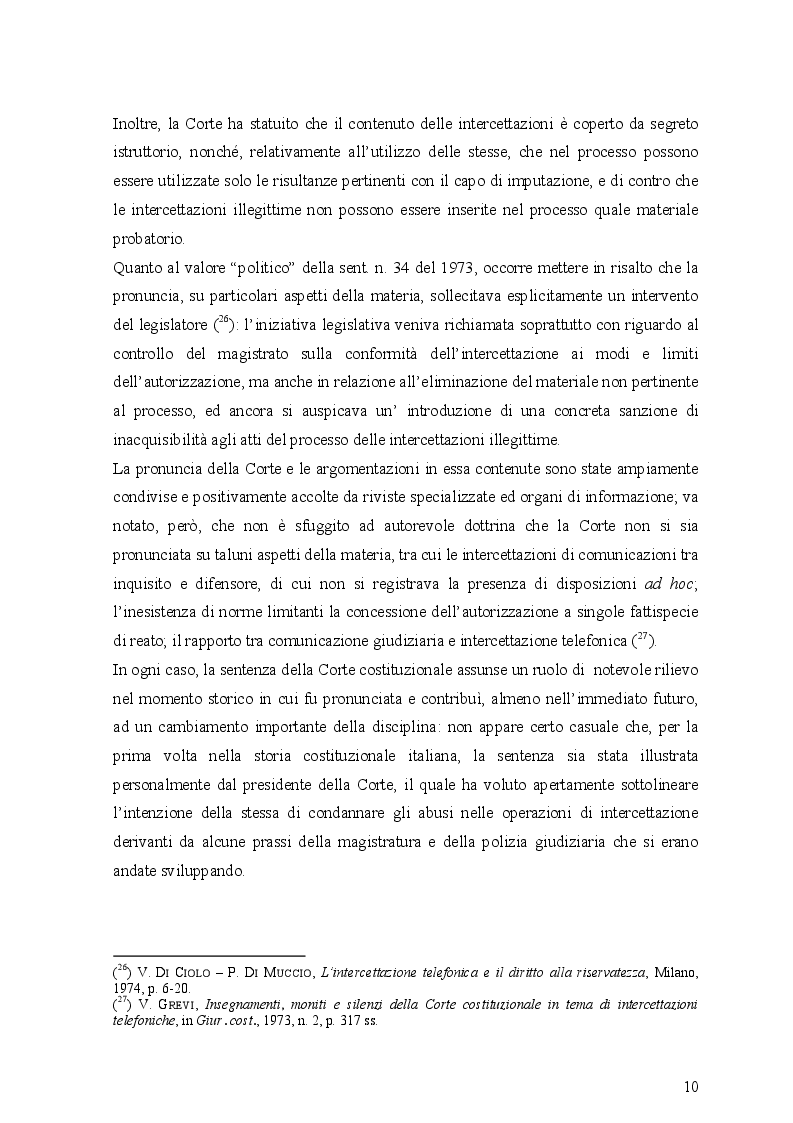 Estratto dalla tesi: Le intercettazioni (passato, presente e futuro tecnologico)
