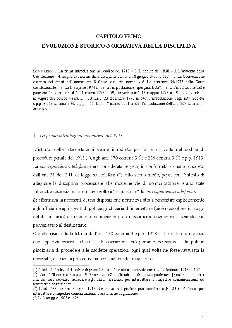 Anteprima della tesi: Le intercettazioni (passato, presente e futuro tecnologico), Pagina 6