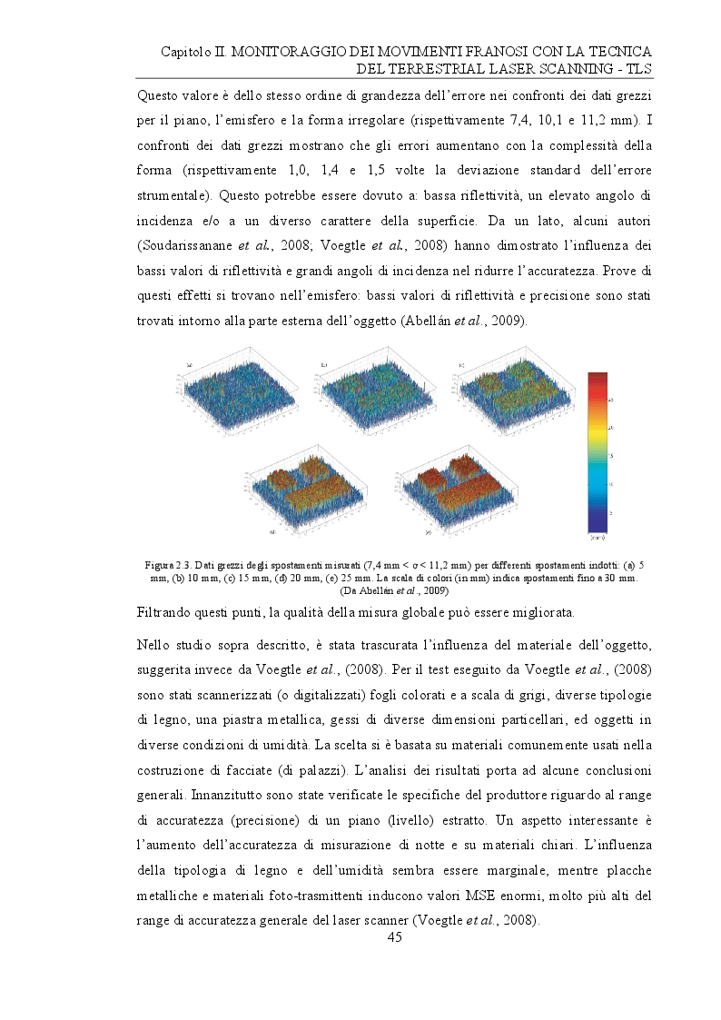 Anteprima della tesi: Analisi e monitoraggio di frane mediante misure laser scanner terrestre da lunga distanza, Pagina 7