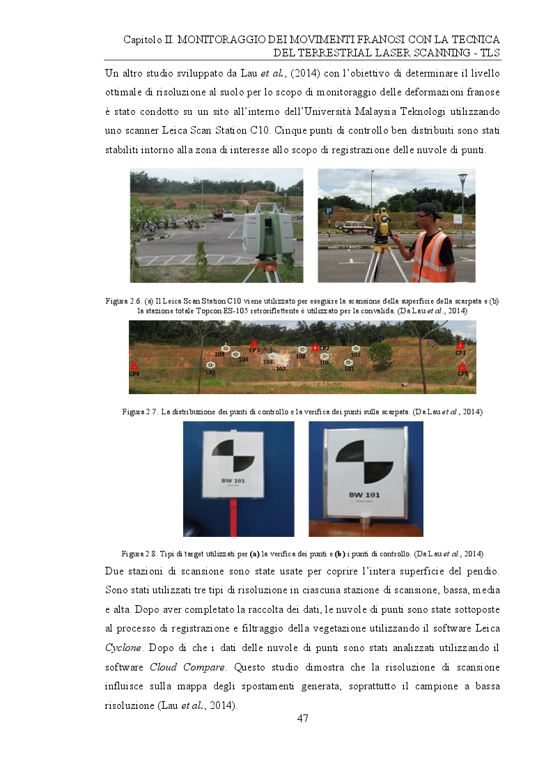 Anteprima della tesi: Analisi e monitoraggio di frane mediante misure laser scanner terrestre da lunga distanza, Pagina 9