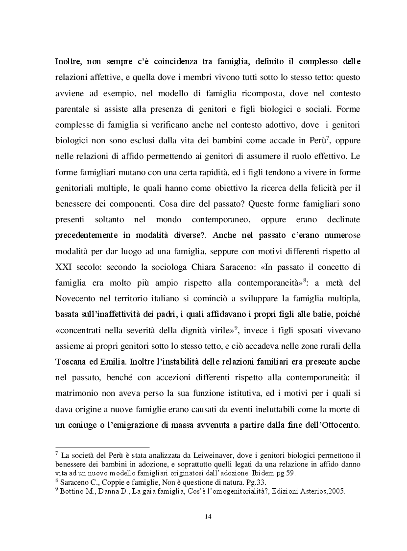 Anteprima della tesi: Io, tu ed i nostri figli. La famiglia omogenitoriale, Pagina 4