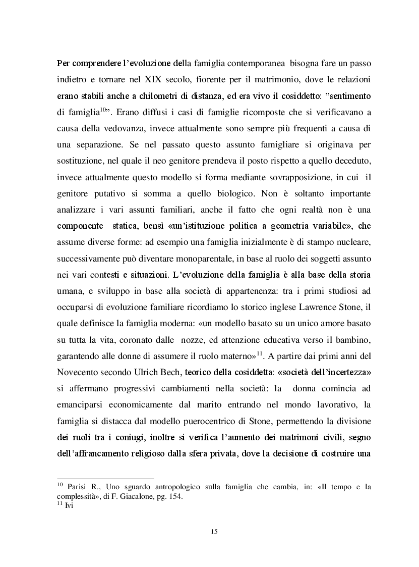 Anteprima della tesi: Io, tu ed i nostri figli. La famiglia omogenitoriale, Pagina 5