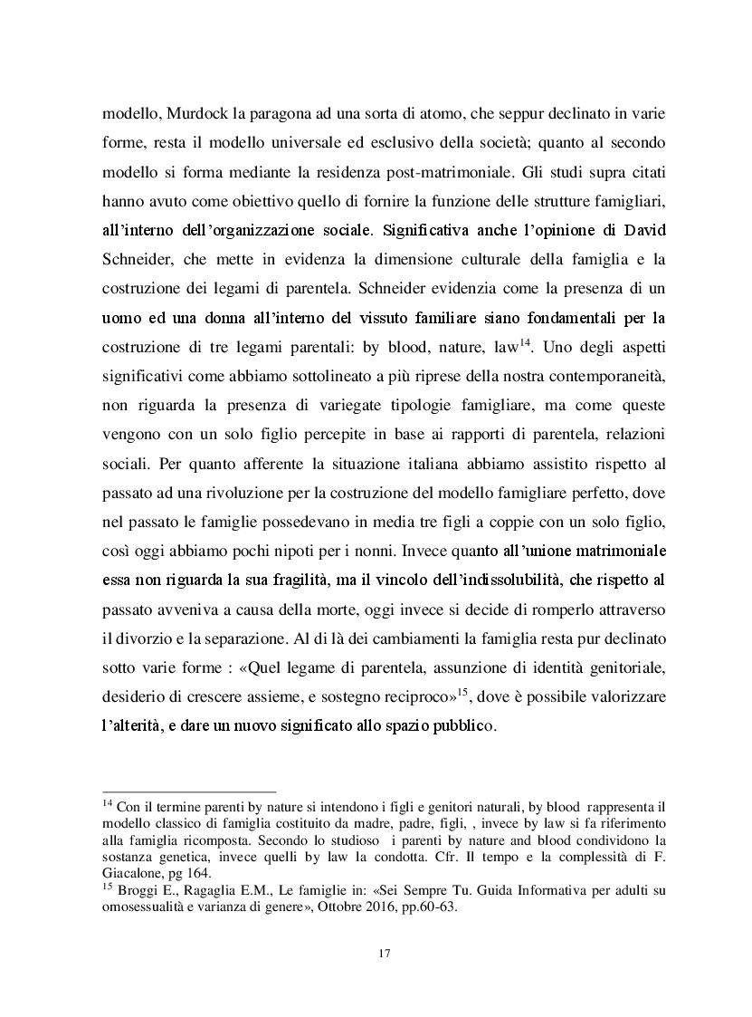 Anteprima della tesi: Io, tu ed i nostri figli. La famiglia omogenitoriale, Pagina 7