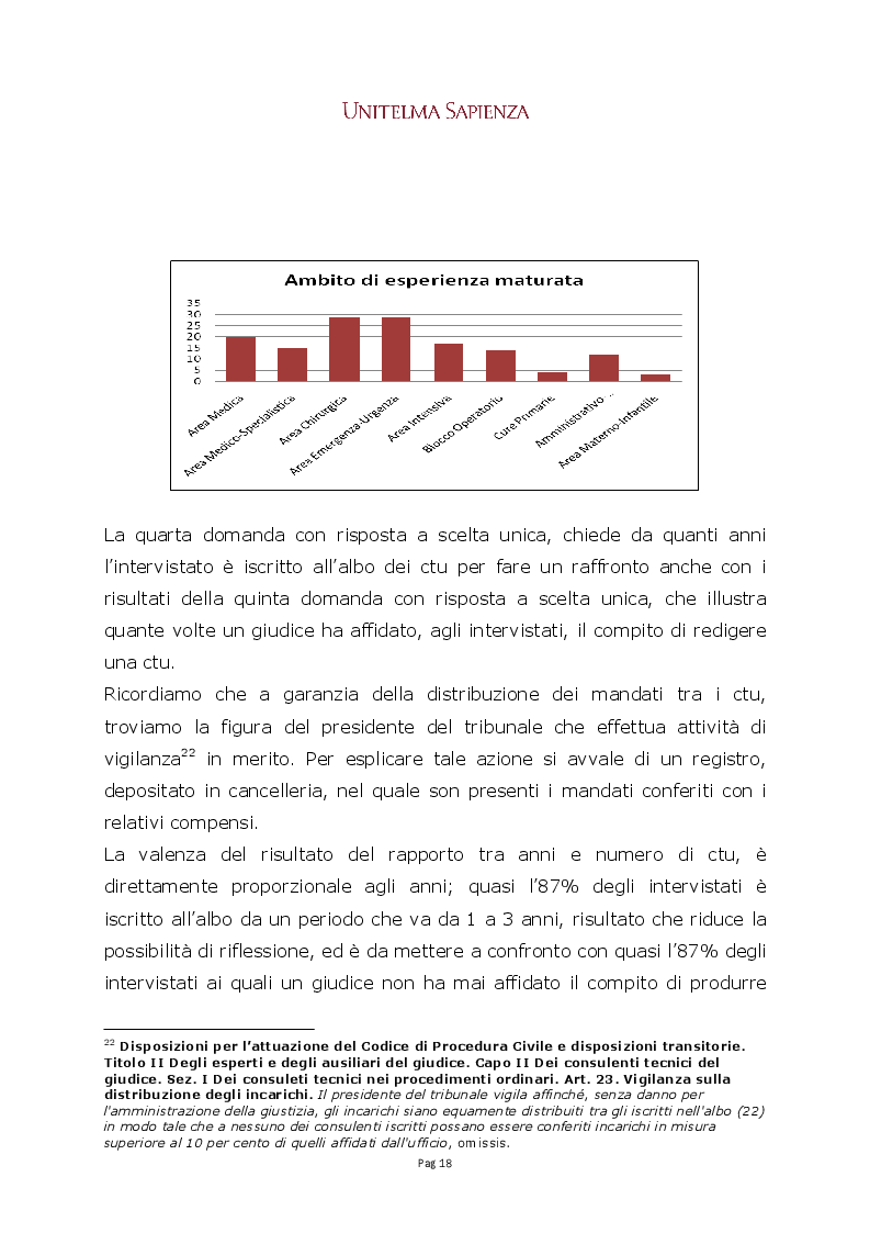 Anteprima della tesi: La CTU infermieristica nei procedimenti di risarcimento del danno da responsabilità sanitaria, Pagina 4