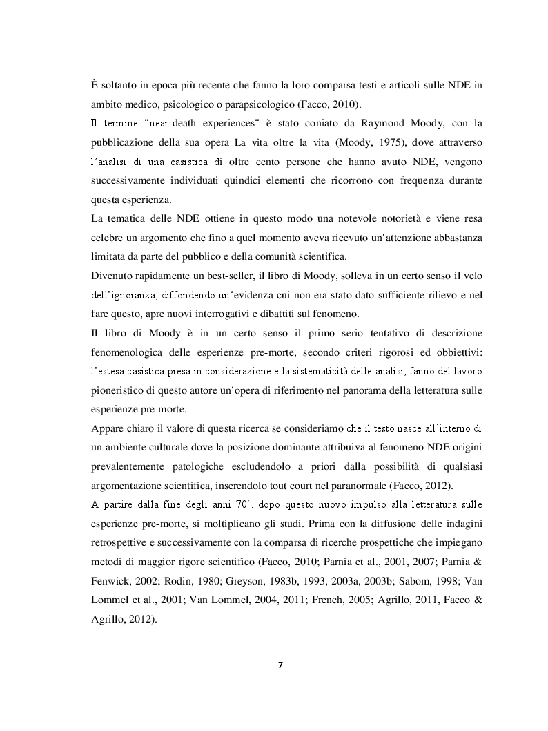 Anteprima della tesi: Il margine con la morte. Near-death experiences: prospettive a confronto, Pagina 8