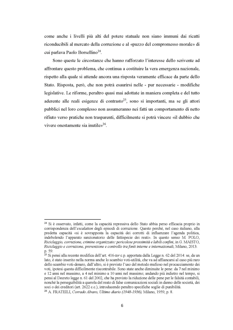 Anteprima della tesi: Evoluzione del fenomeno corruttivo e ruolo della criminalità organizzata: il caso Mafia Capitale, Pagina 7