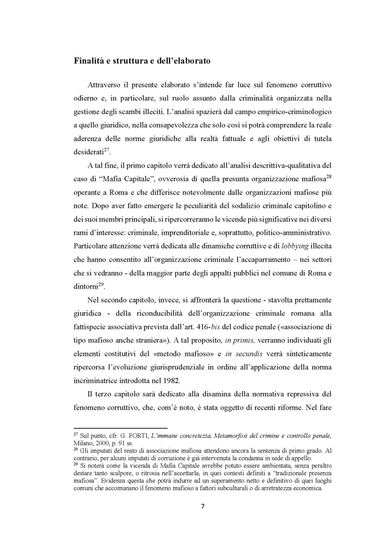 Anteprima della tesi: Evoluzione del fenomeno corruttivo e ruolo della criminalità organizzata: il caso Mafia Capitale, Pagina 8