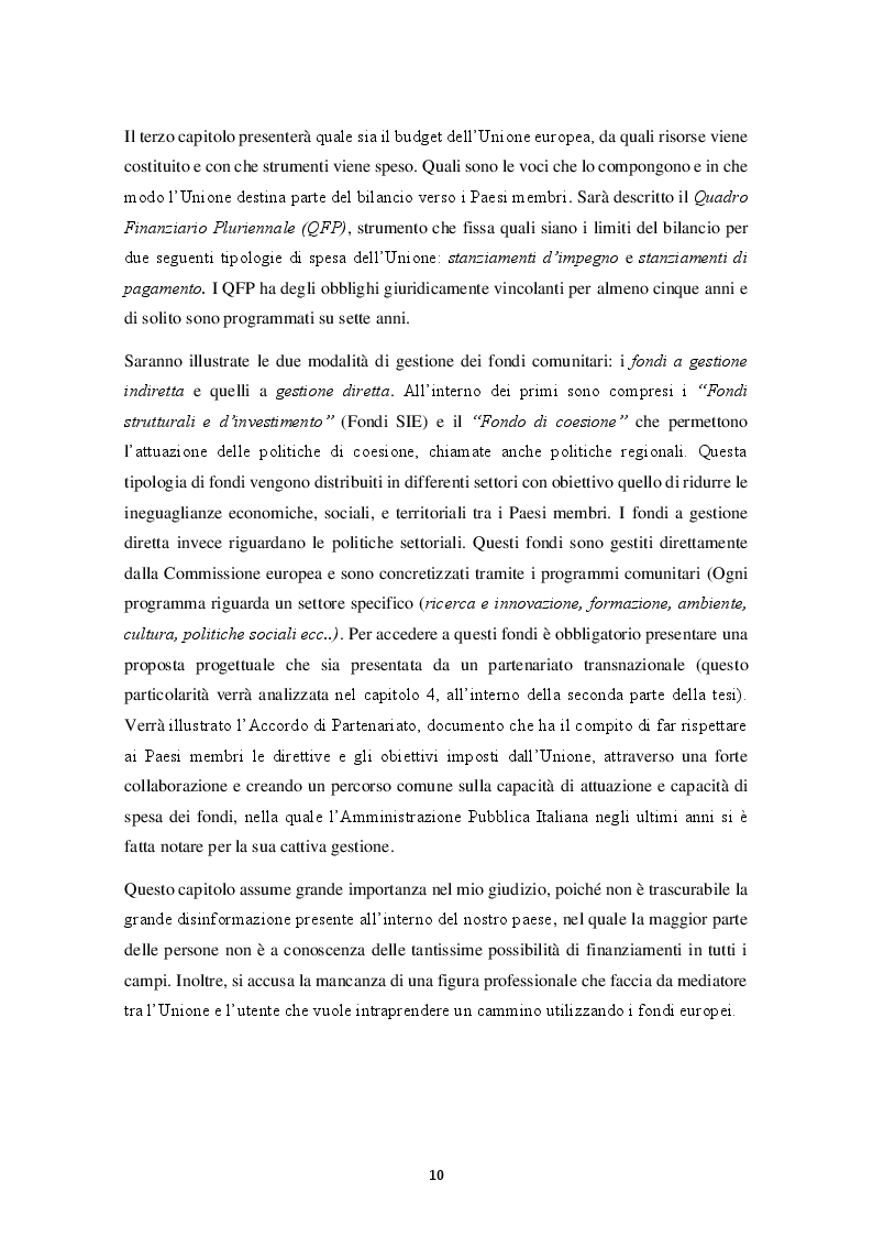 Anteprima della tesi: HORIZON 2020 – Il programma quadro per la ricerca e l'innovazione. La progettazione europea., Pagina 5