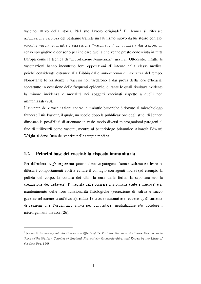 Anteprima della tesi: Il decremento della copertura vaccinale in Italia: un'indagine sulle conoscenze e la percezione dell'opinione pubblica sul tema dei vaccini, Pagina 3