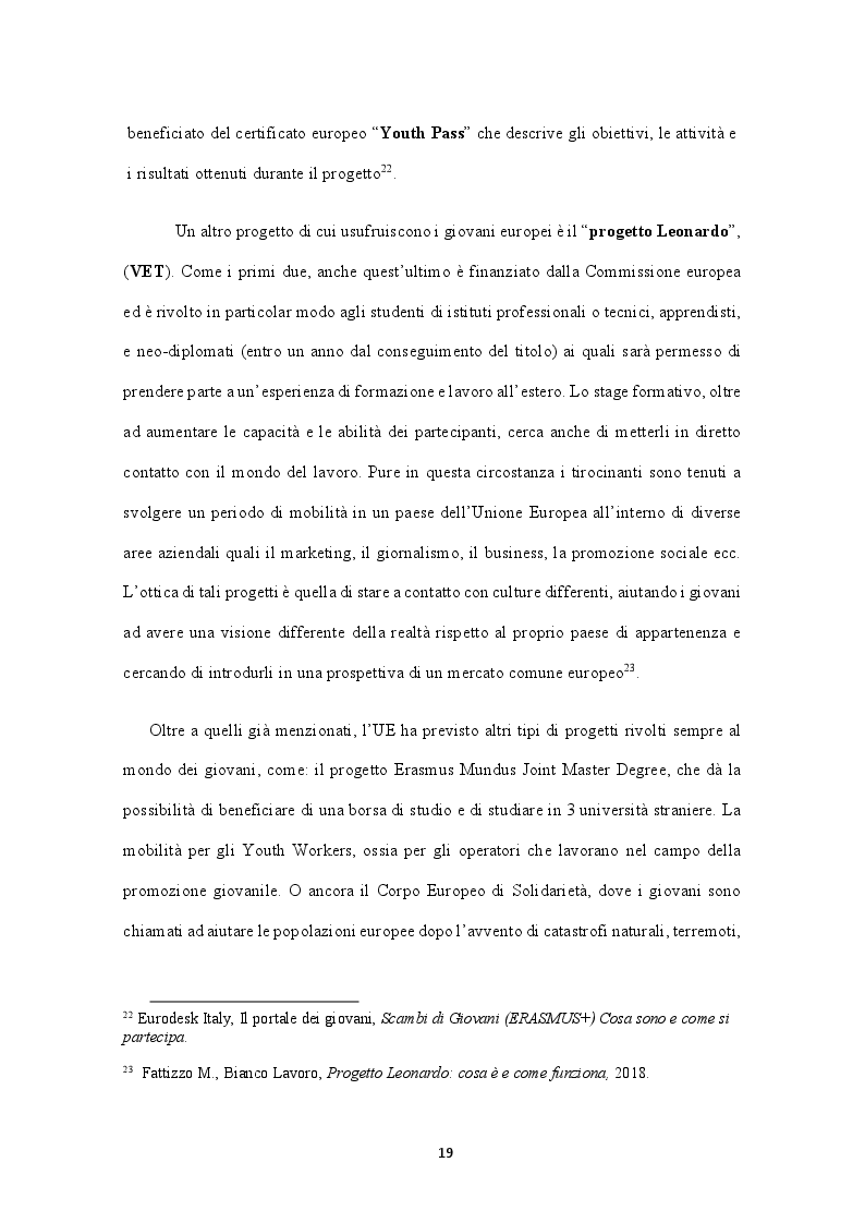 Anteprima della tesi: L'esperienza della mobilità tra i giovani europei. Studenti Erasmus in Turchia, Pagina 6